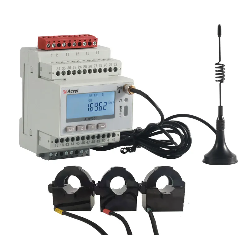 

Acrel ADW300W-4GHW Electrical Power Monitoring System Wireless Three Phase Energy IOT Power Meter with 4G Communication