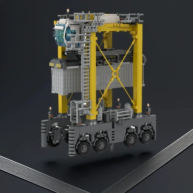 Фото Конструктор MOC Liebherr Straddle Carrier (1963 детали) — модель для сборки, декор для комнаты, настольное украшение, коллекционный подарок для взрослых №1