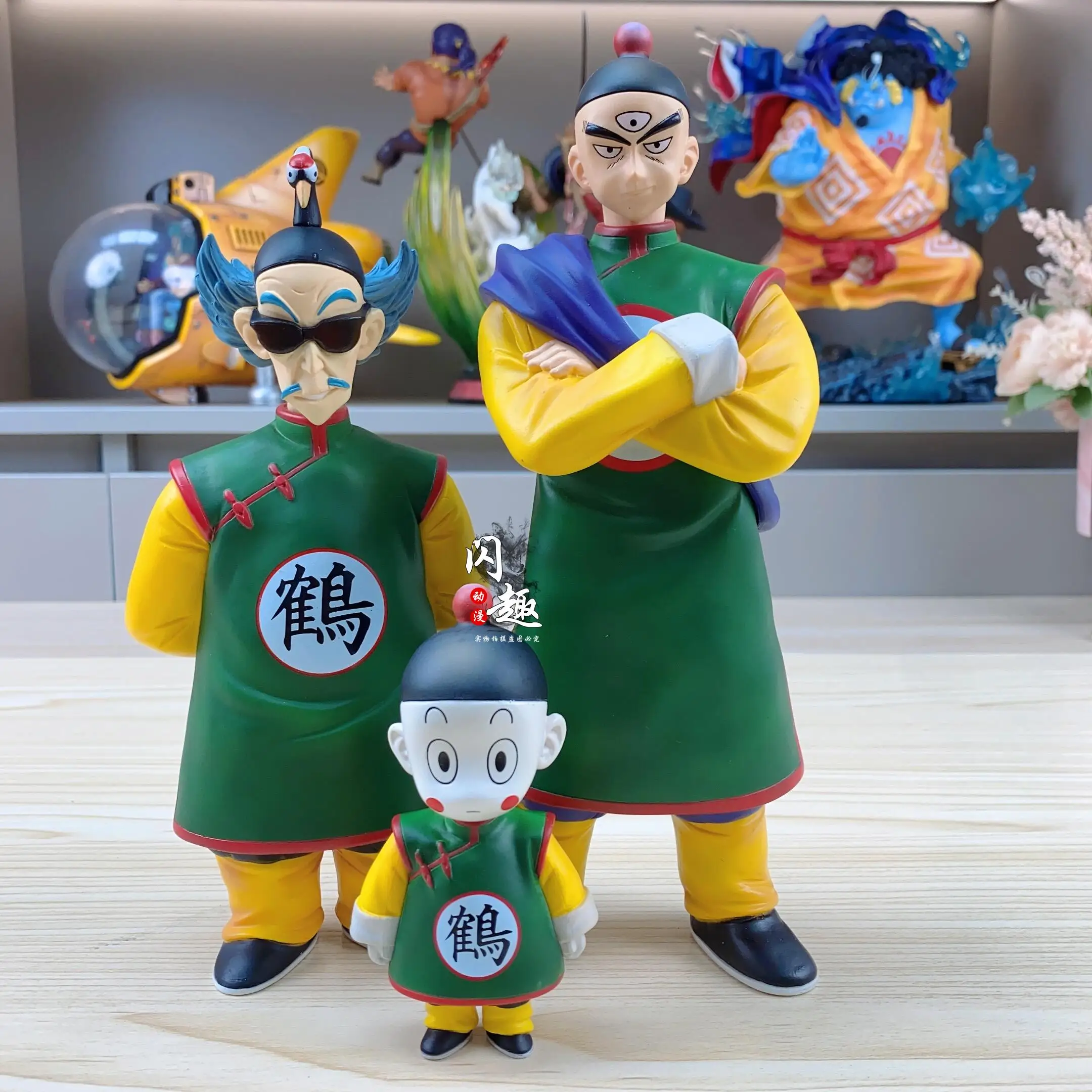 

Genuine Dragon Ball Action Figure GK Tianxia No. 1 Budokai Crane Immortal Liuhe Immortal Chiaotzu Tien Shinhan Model