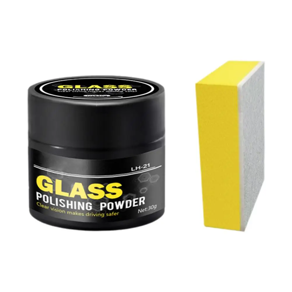 Glass Polishing Compound Powder Detergent Window Cleaner Glasses Scratch Remover Car Cleaning Safe Windshield