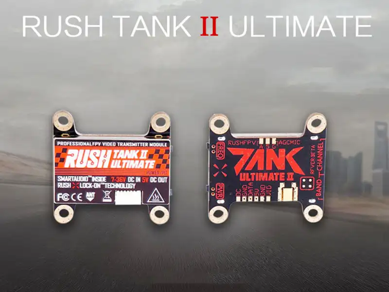 

Видеопередатчик RUSHFPV TANK II V2, 5,8 ГГц, 48 каналов, 25-800 МВт