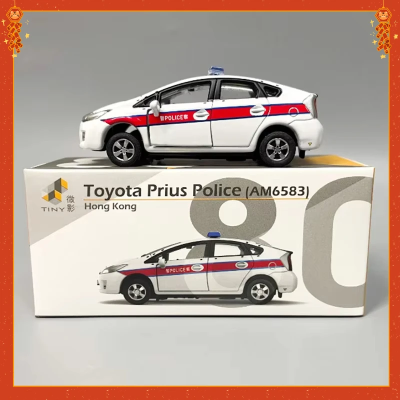 Игрушечный металлический автомобиль HYINUO Prius 1:64 полицейский / скорая помощь