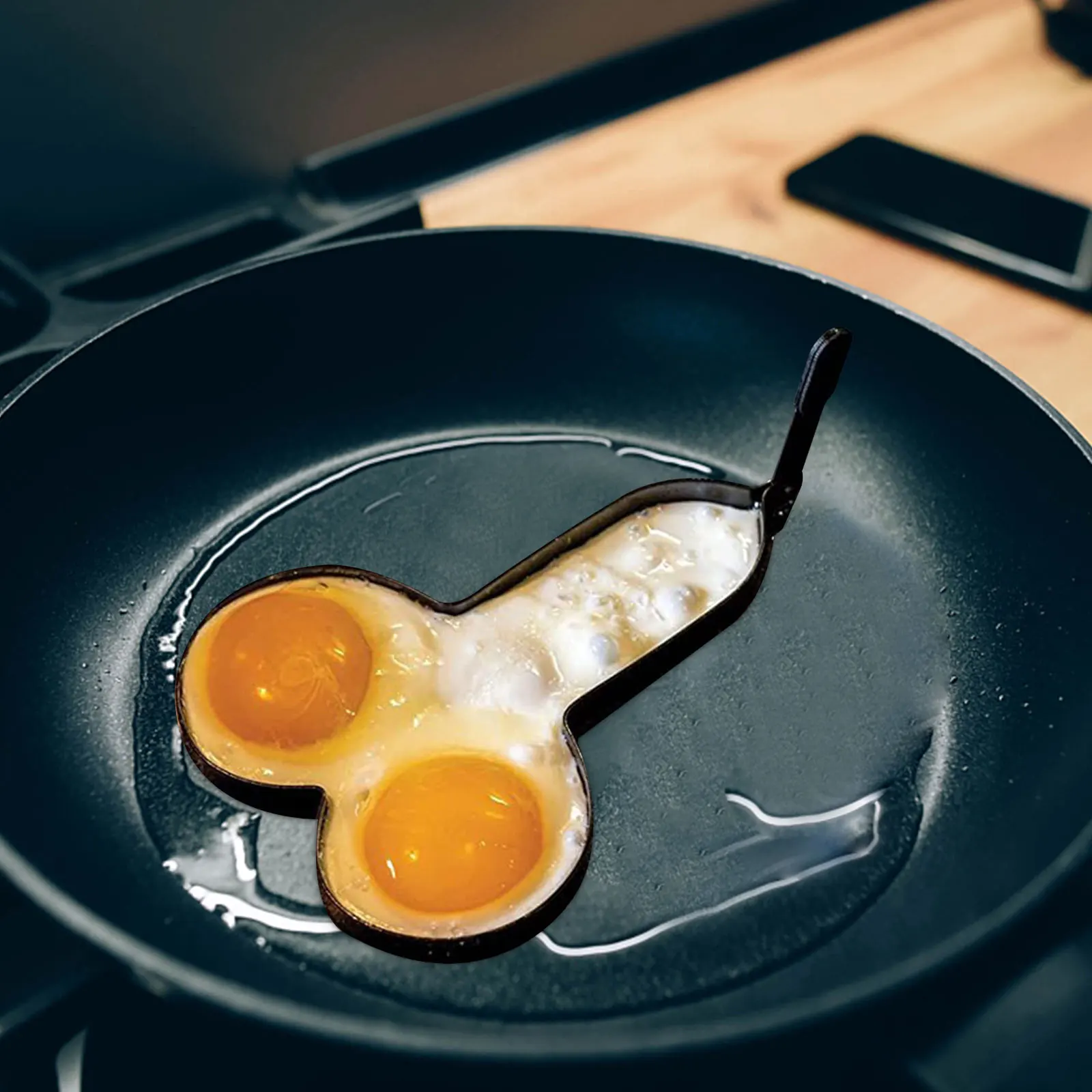 

Round Frying Mold Thick Steak Small Flat Mini Non-Stick Molds Sausage Eggs Fryer Kitchen Breakfast Making Cookware