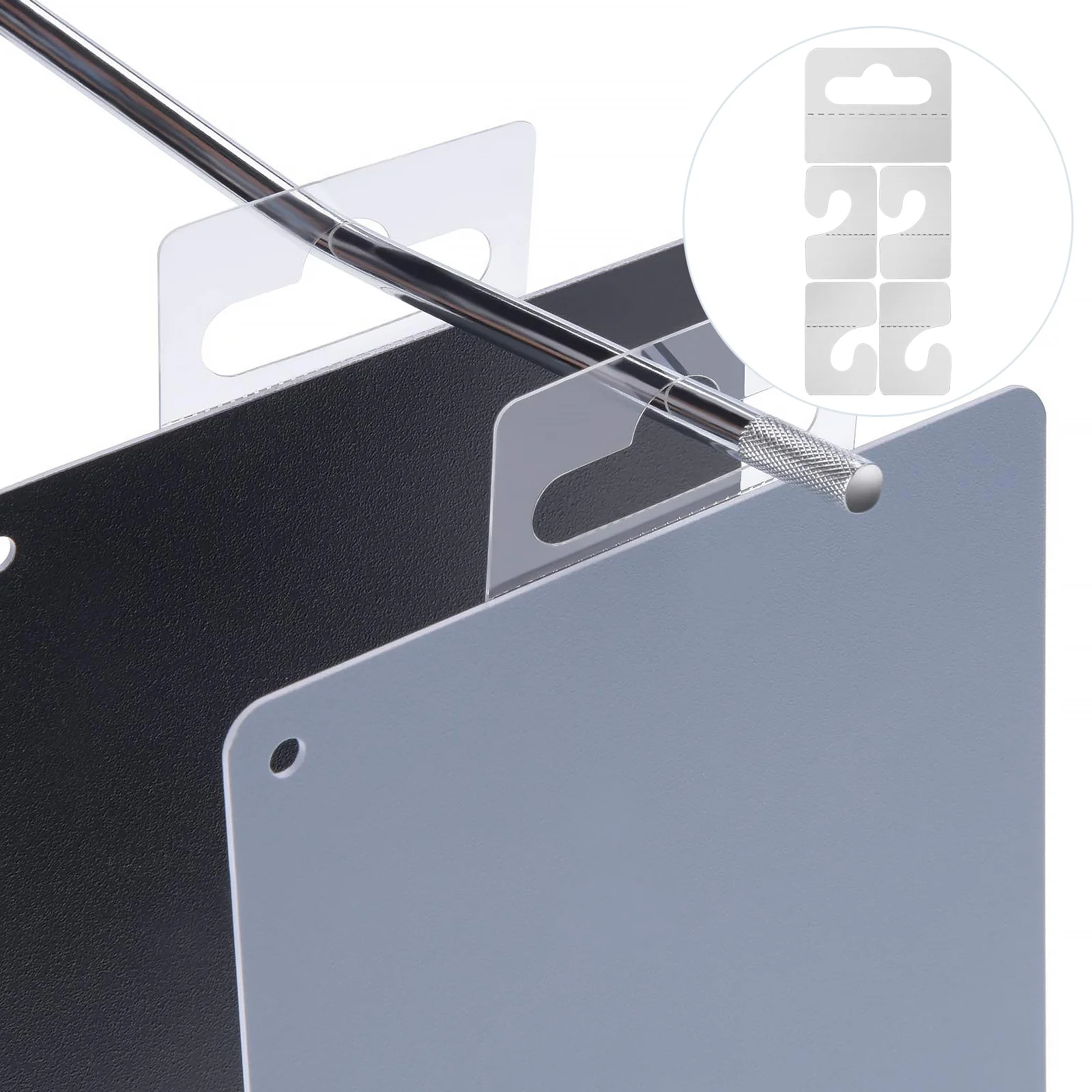 

Hooks Hanging Display Adhesive Tabs Multipurpose Hook Wall Pegtags Pvc Self Board Sticky Pegboard Household Coat Show Labelshop