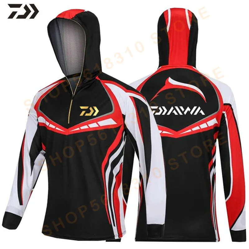 

2021 Fishing Clothing Hooded Men Fishing Jacket Waterproof Quick-Drying Coat Fishing Shirt For Hiking Cycling Fishing Clothes