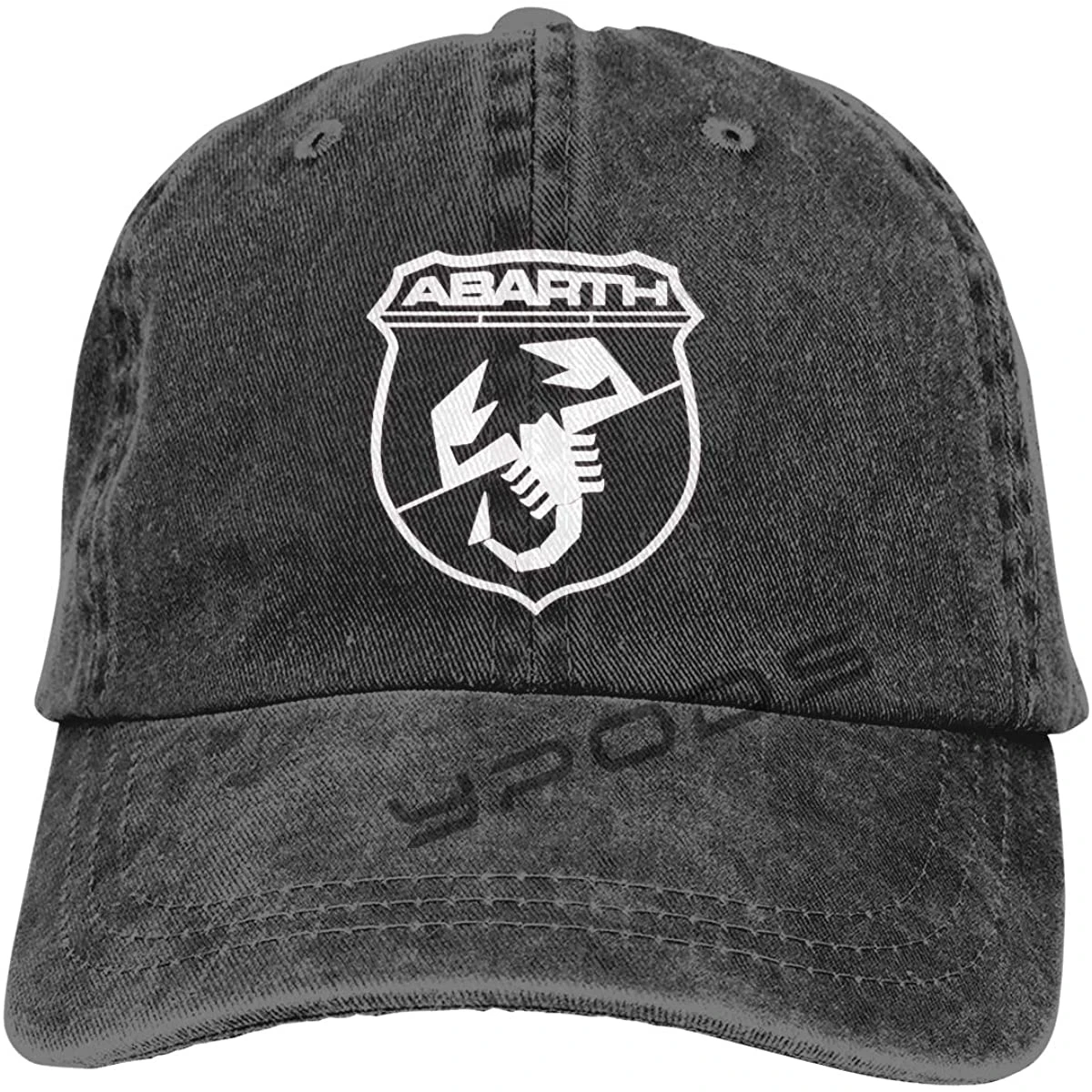 

Men's Caps Nyanhif Customized Abarth Car Logo White Fashion Hats For Mens Black