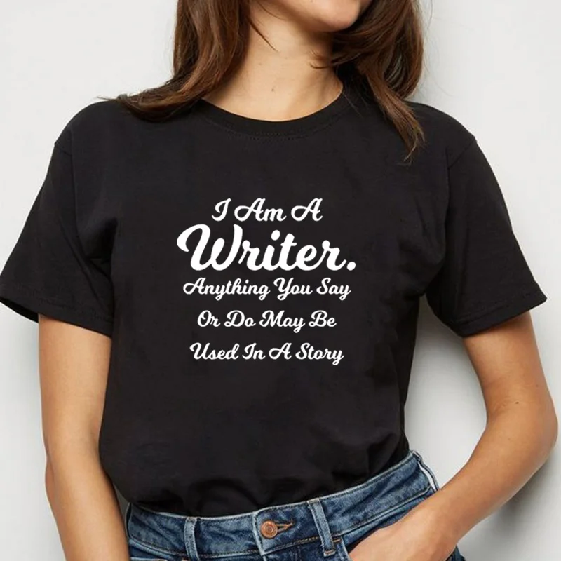 

Женская футболка с коротким рукавом I Am A Writer