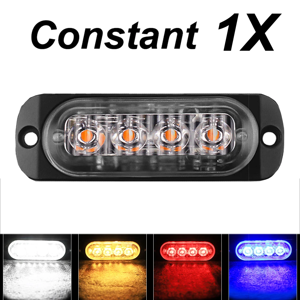 Грузовой Грузовик 12 В/24 В С 4 Светодиодными Фонарями Фотоэлектрическая Дорожная