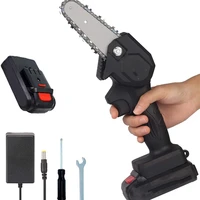 electric mini chainsaw cordless portable chainsaw one hand lightweight battery powered pruning shears chainsaw for tree