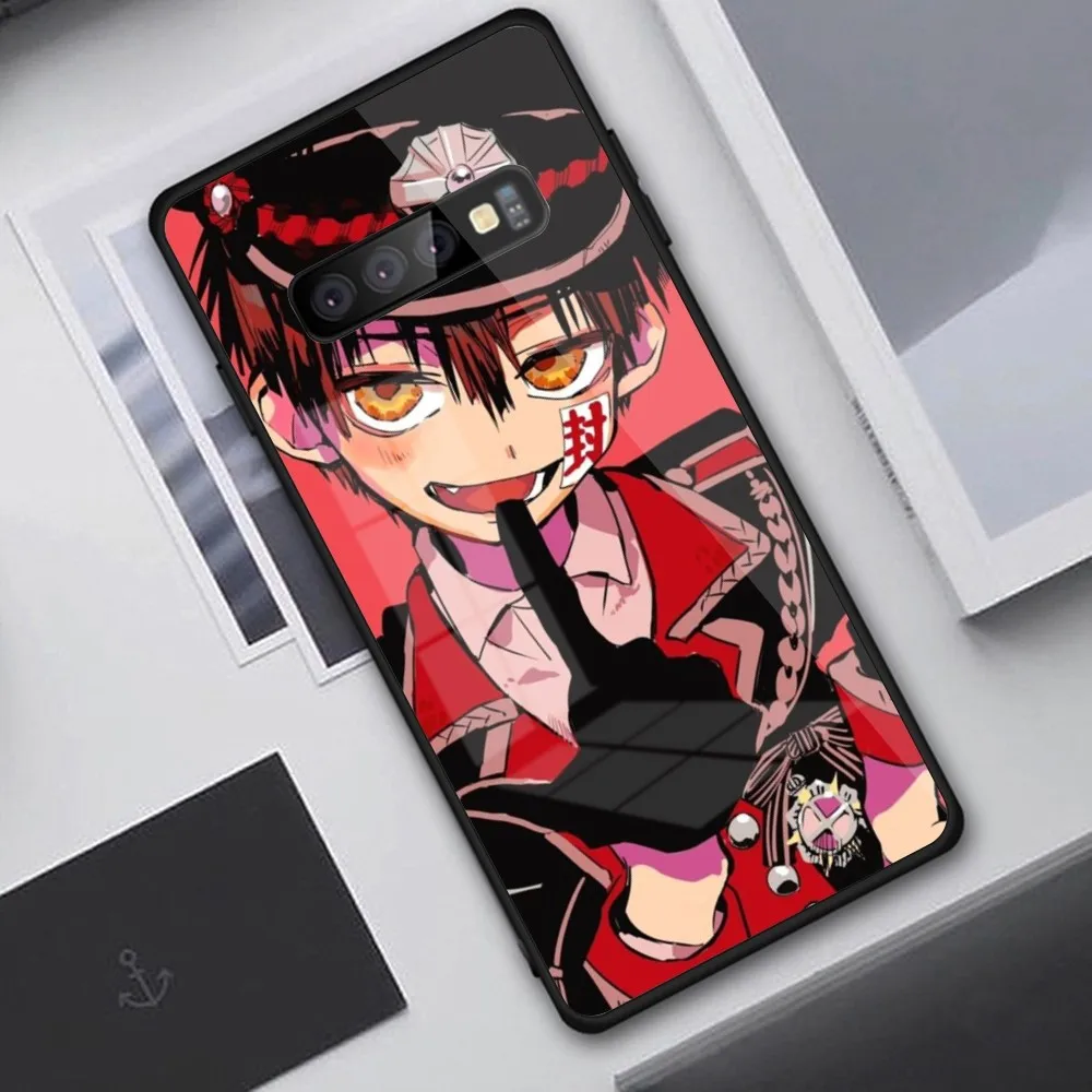 TBHK Hanako Kun Mobile Cell чехол для телефона Samung S23 S22 S21 Pro Ultra A13 A33 A53 NOTE 20 PC Glass Phone Cover Funda