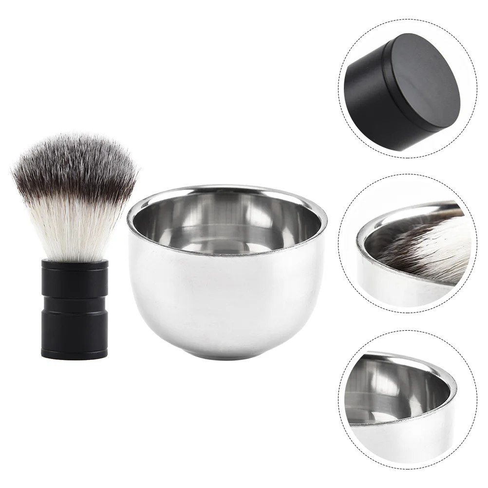 

Shaving Brush Beard Kit Set Soap Bowl Men Grooming Cup Tool Cream Hair Shave Caremug Facial Mensface Brushes Cleaning Mustache