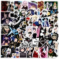100pcspack anime black clover stickers graffiti for laptop motorcycle skateboard luggage guitar waterproof decal sticker toys