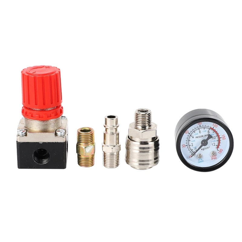 

2X 1/4 Inch Pressure Reducer, EU Standard Pressure Regulator