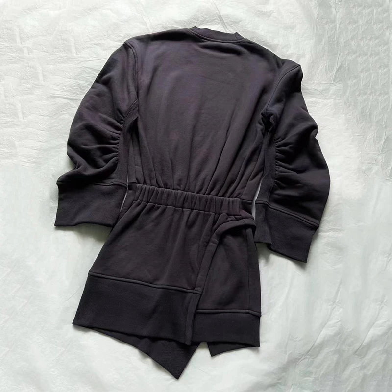 Женское тонкое флисовое платье облегающая плиссированная короткая юбка с поясом