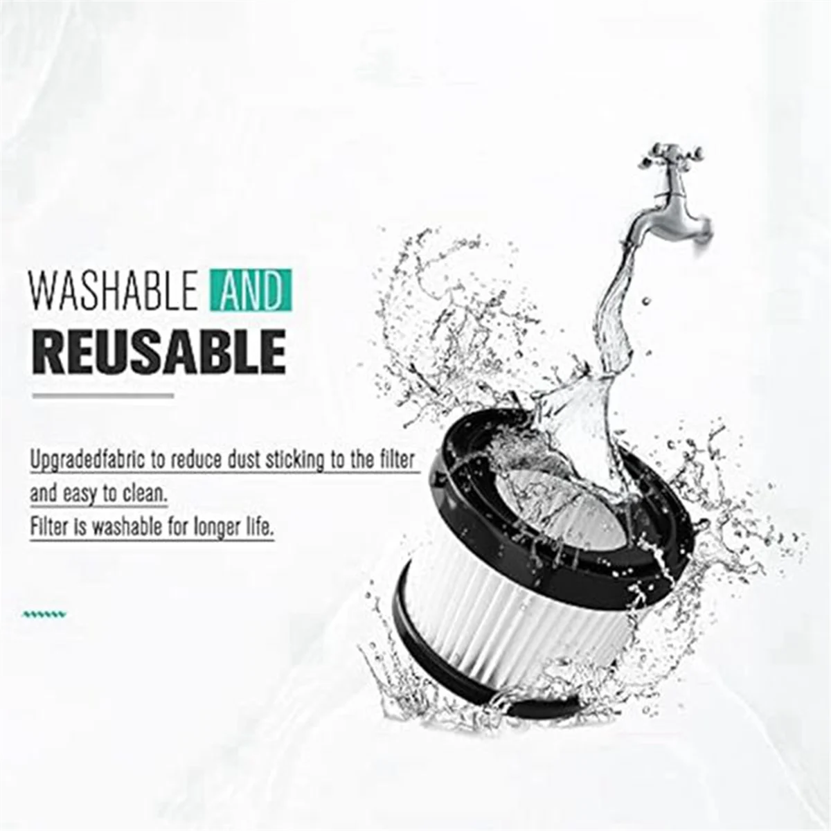 4 упаковки HEPA-фильтров DCV5011H для беспроводного ручного пылесоса DCV501HB с 8