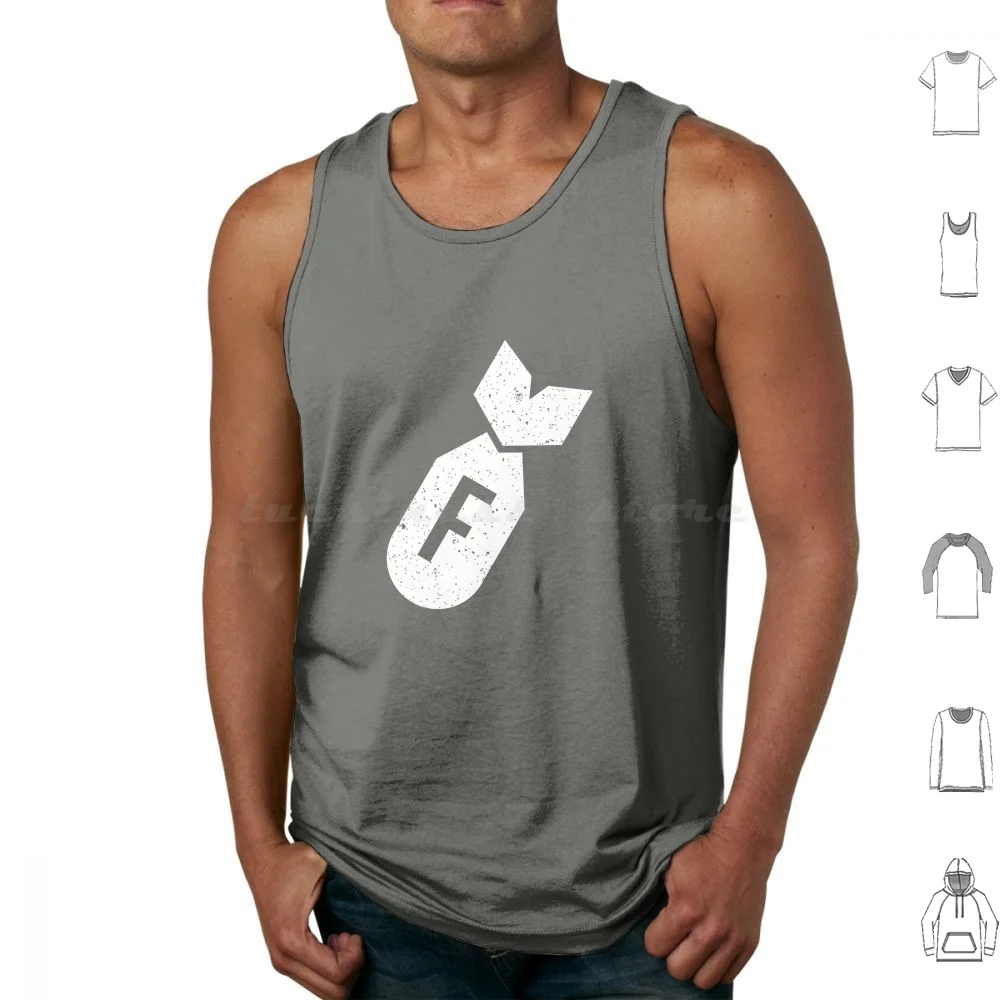 F Bomb майки жилет без рукавов бомбер Profanity прокрутка шокирующее плохое слово