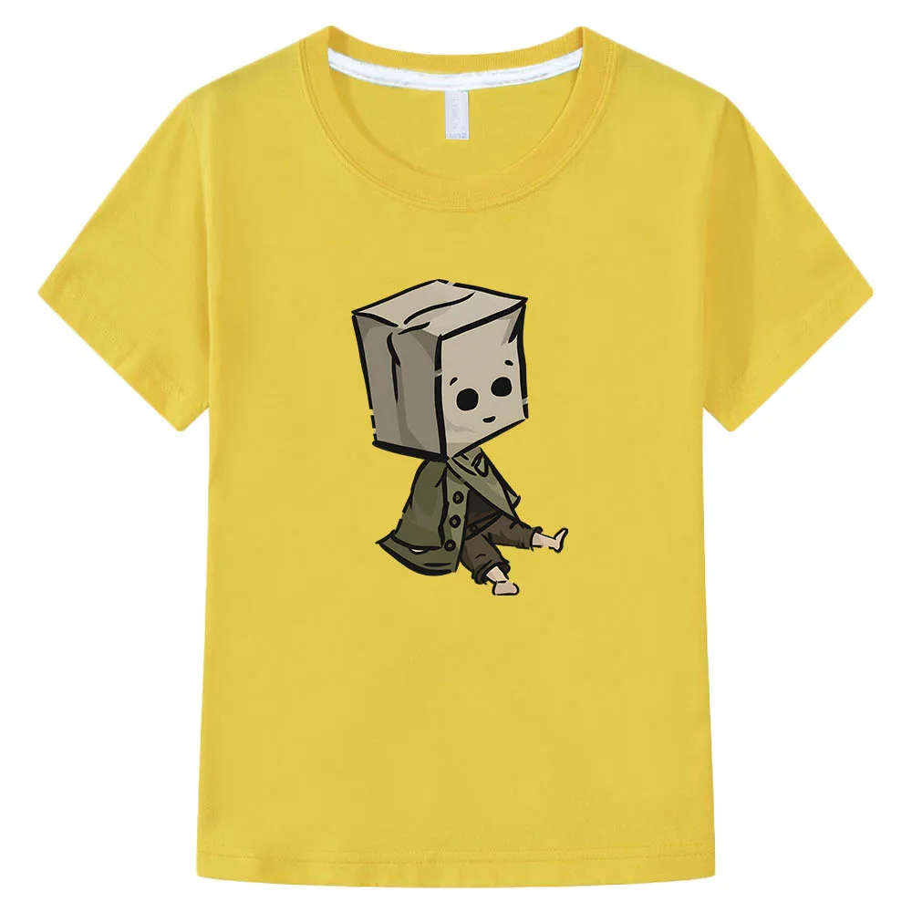 

Little Nightmares Manga/Comic T-shirts Funko Pop Anime Tshirt Soft 100% Cotton Tee-shirt Short Sleeve Casual Boys/girls T Shirt