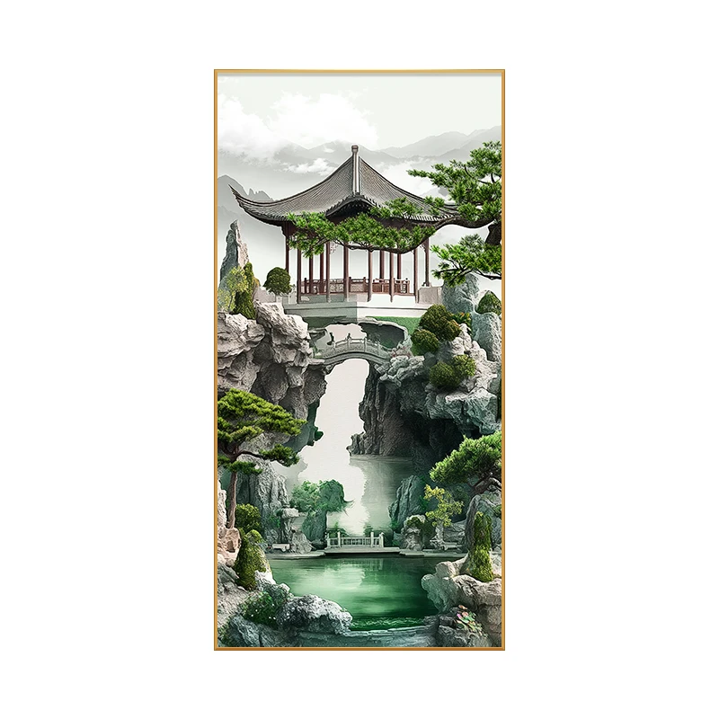 Новый светодиодный настенный декор в китайском стиле украшение для входа