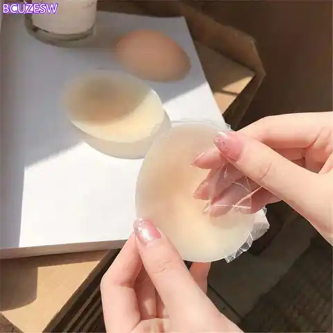 1Pair Breast Lift Bras Women Breast  Invisible Sticker Strapless Bra Non-marking Adhesive Silicone Breast Patch Solid Milk Patch