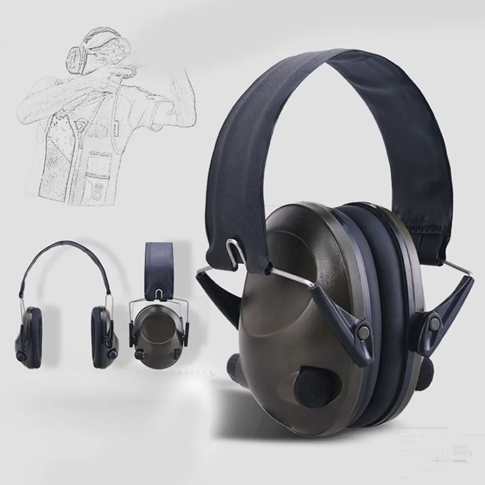 

TAC 6S Foldable Design Anti-Noise Noise Canceling Tactical Shooting Headset Soft Padded Electronic Earmuff for Sport Hunting