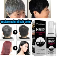 black hair growth spray to prevent white hair repair melanin essence anti hair loss dry damage necessary care growth liquid 30ml