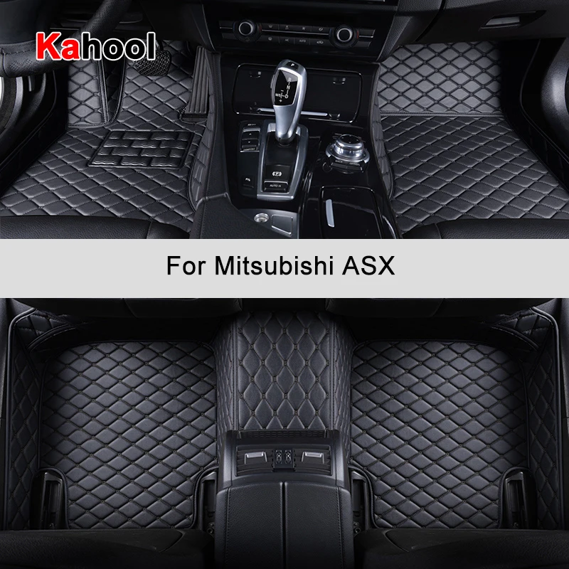 

KAHOOL Custom Car Floor Mats For Mitsubishi ASX Auto Accessories Foot Carpet