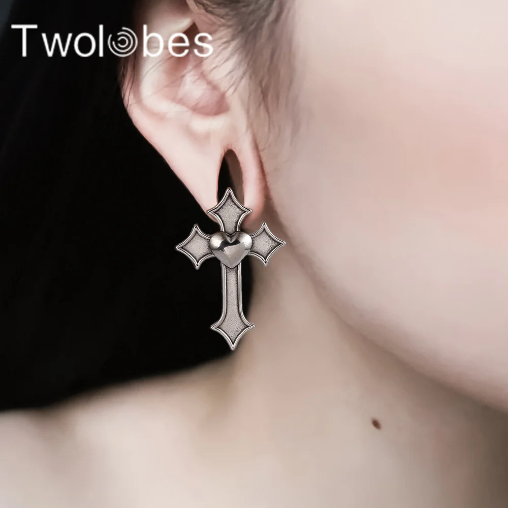 

Towlobes 2PCS 316 Stainless Steel Cross Ear Weights Plugs Ear Hangers Tunnels Stretcher Piercing Women Body Jewelry New
