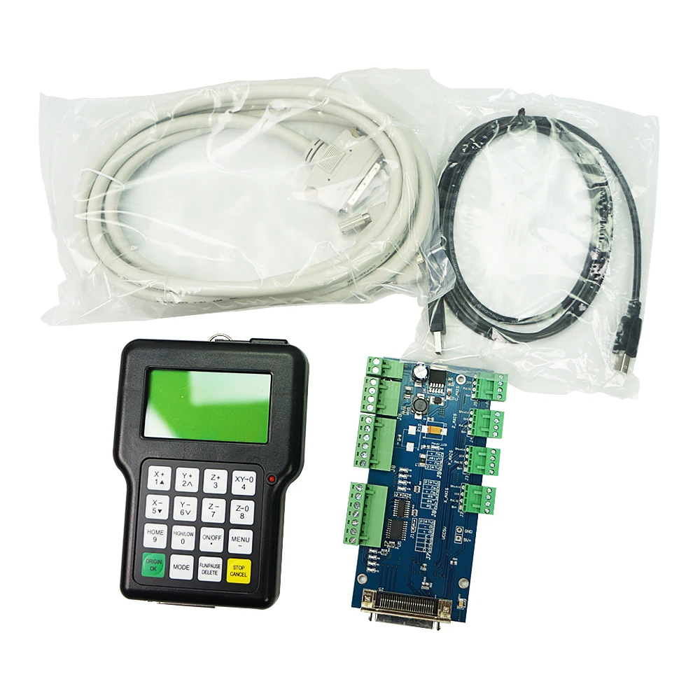 

3axis control card system 3 Axis CNC USB Remote 0501 DSP Controller for CNC router handle remote English version