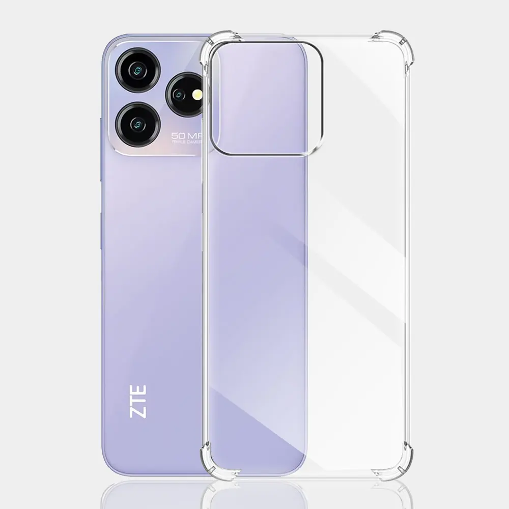 Чехол для смартфона ZTE Blade V50 Smart /ZTE прозрачный противоударный силиконовый мягкий