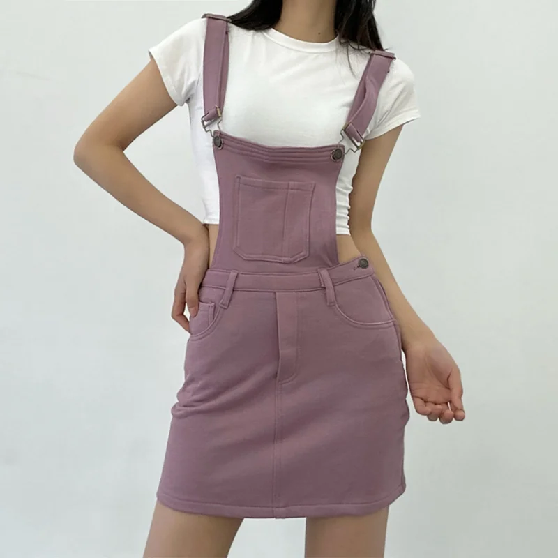 

Регулируемое стильное джинсовое платье TVVOVVIN с ремешком женское приталенное короткое платье с высокой талией и запахом на бедрах 1N9K