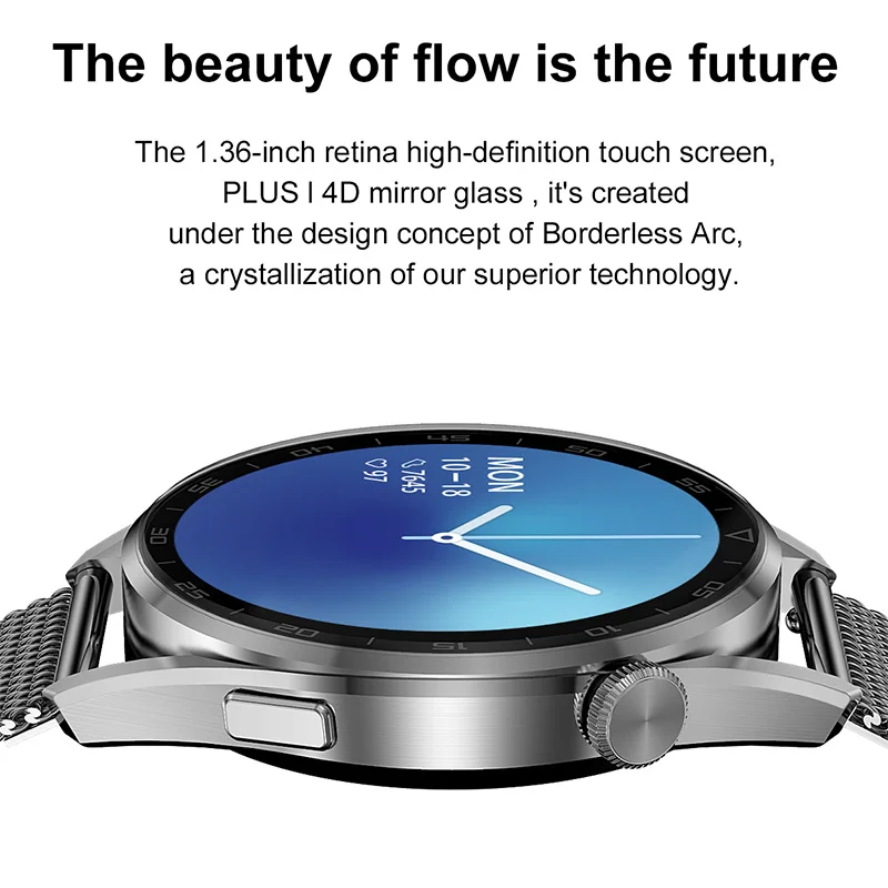 xiaomi dt3 pro men smart watch ip68 waterproof retina screen bt phone call music player 100 watch faces wireless charging watch free global shipping