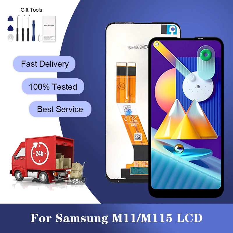 

ЖК-дисплей 6,4 дюйма M11 для Samsung Galaxy M115 дисплей M115F сенсорный экран дигитайзер M115F/DSN M115M M115M/DS в сборе с рамкой