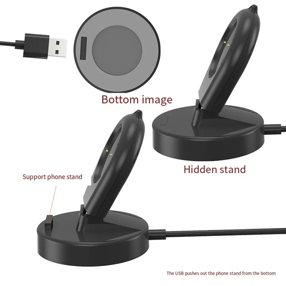 Фото Сменная док-станция для зарядного устройства USB для Amazfit Bip6, док-станция для зарядного устройства с USB-кабелем, настольная подставка, зарядное устройство 5 В, 1 А, держатель для зарядки, аксессуар №5