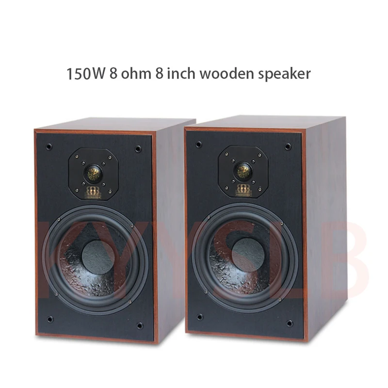 

150W 8 Inch Fever Hifi Bookshelf Speakers Passive Fever Wooden Monitor LoudSpeakers Home Theater System Audio Speakers