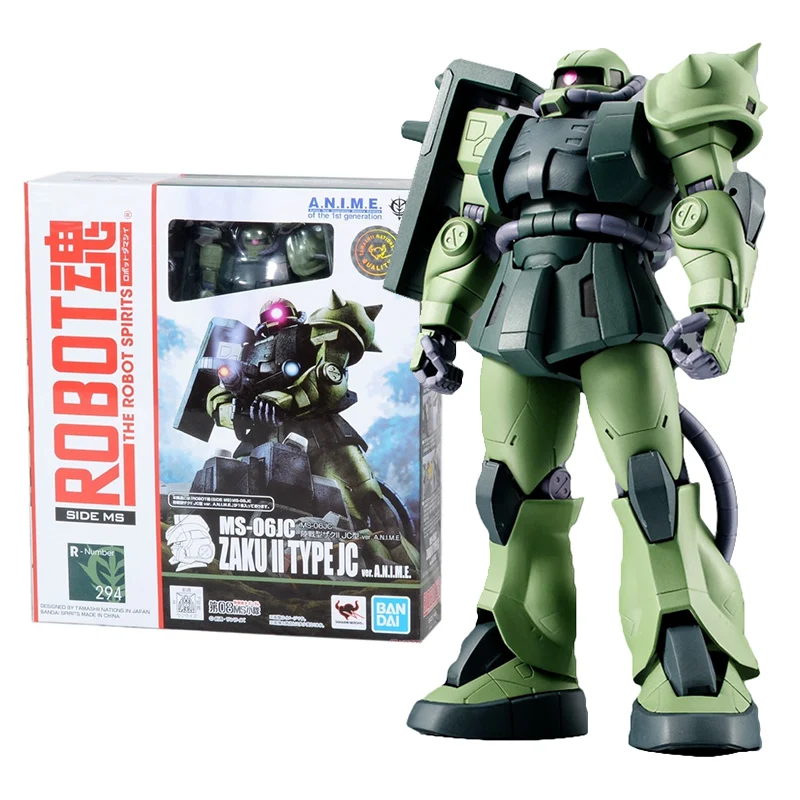 

Bandai Genuine Gundam Anime Figure Robot Spirits MS-06JC Zaku Ⅱ Type JC Collection Gunpla Anime Action Figure Toys for Children