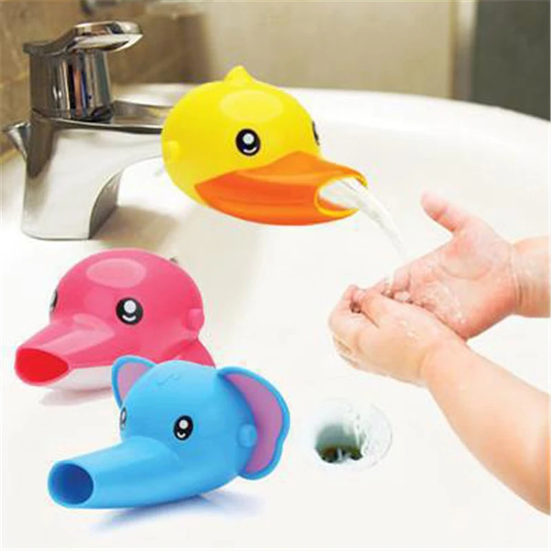 

Children Practical Cartoon Sink Faucet Extension Adjustable Help Children Washing Faucet Sink Extender Tool Bathroom Accessories
