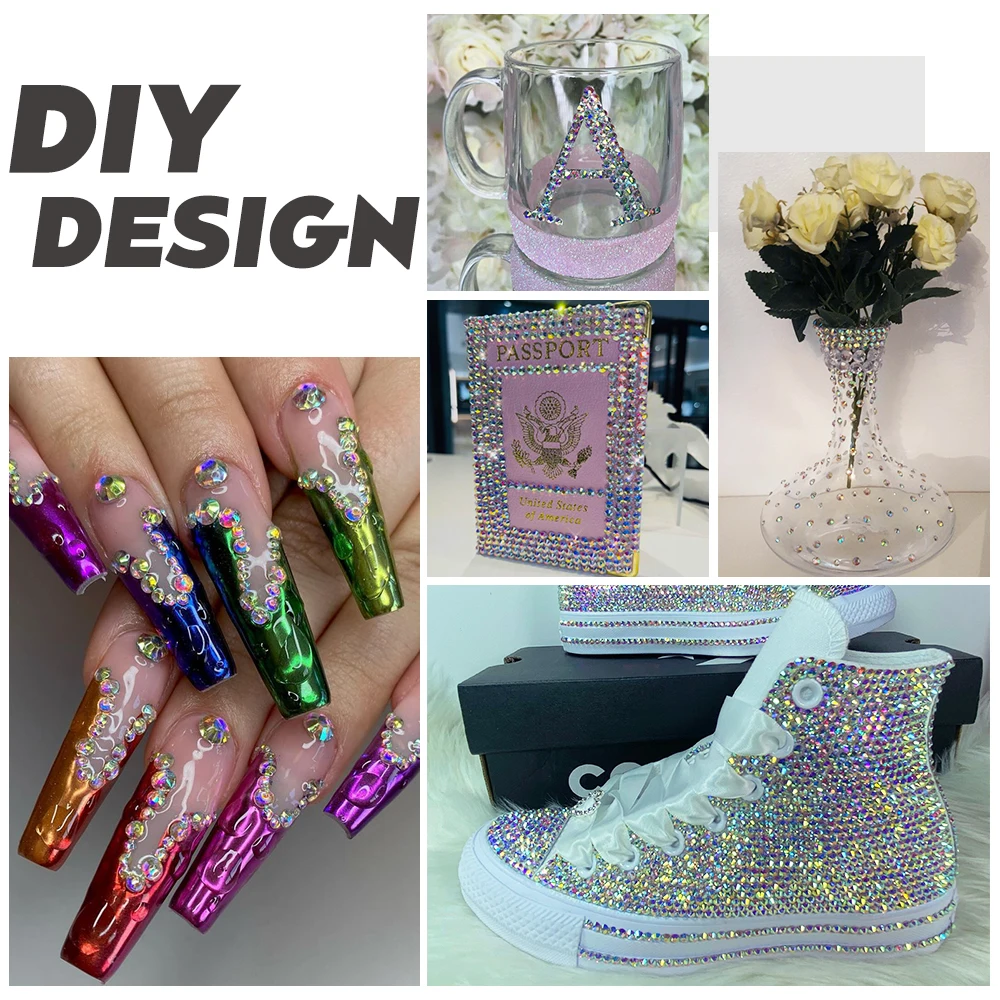 2880 шт. стразы для дизайна ногтей