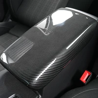 abs carbon fiber car central control armrest cover interior decoration hand cushion for honda civic 11th 2022 car accessories