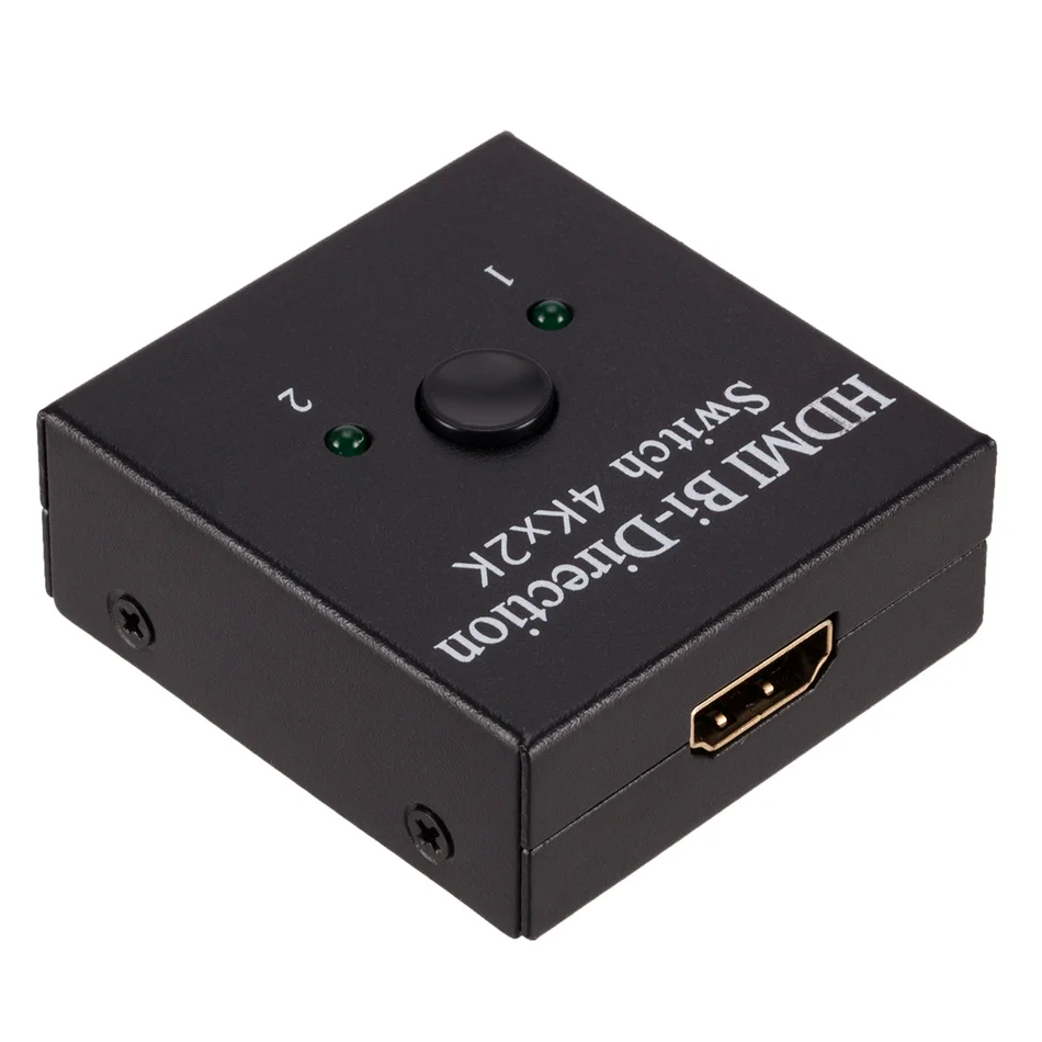 WVVMVV 4K 3D HDMI переключатель 2 порта двунаправленный 1x2 / 2x1 сплиттер порты Sup Ultra HD 1080P HDR