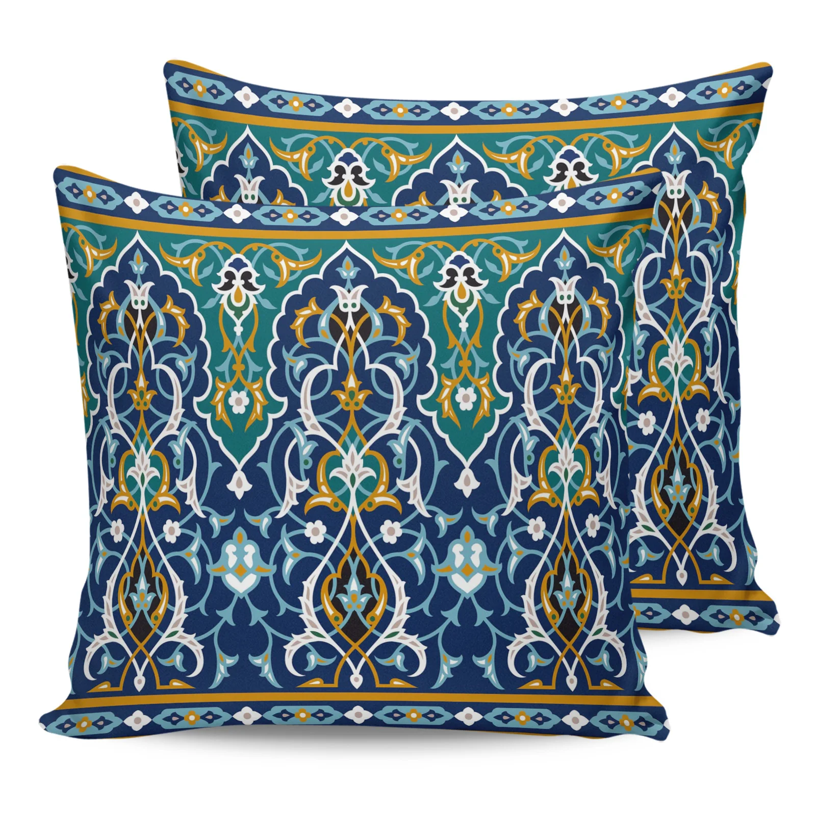 

2PC Pillowcase Blue Art Flower Vine Sofa Cushion Cover Bedding Dakimakura Pillow Cover House Home Decorative Pillow Cases