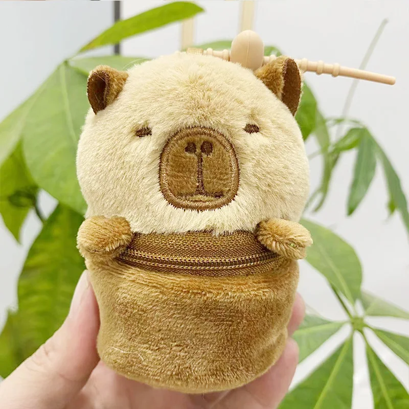 Набивные животные плюшевая монета искусственная кожа капибара Студенческая