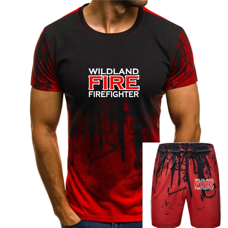 

Wildland Fire Firefighter Short Sleeve Firemen Graphic Tee Shirt