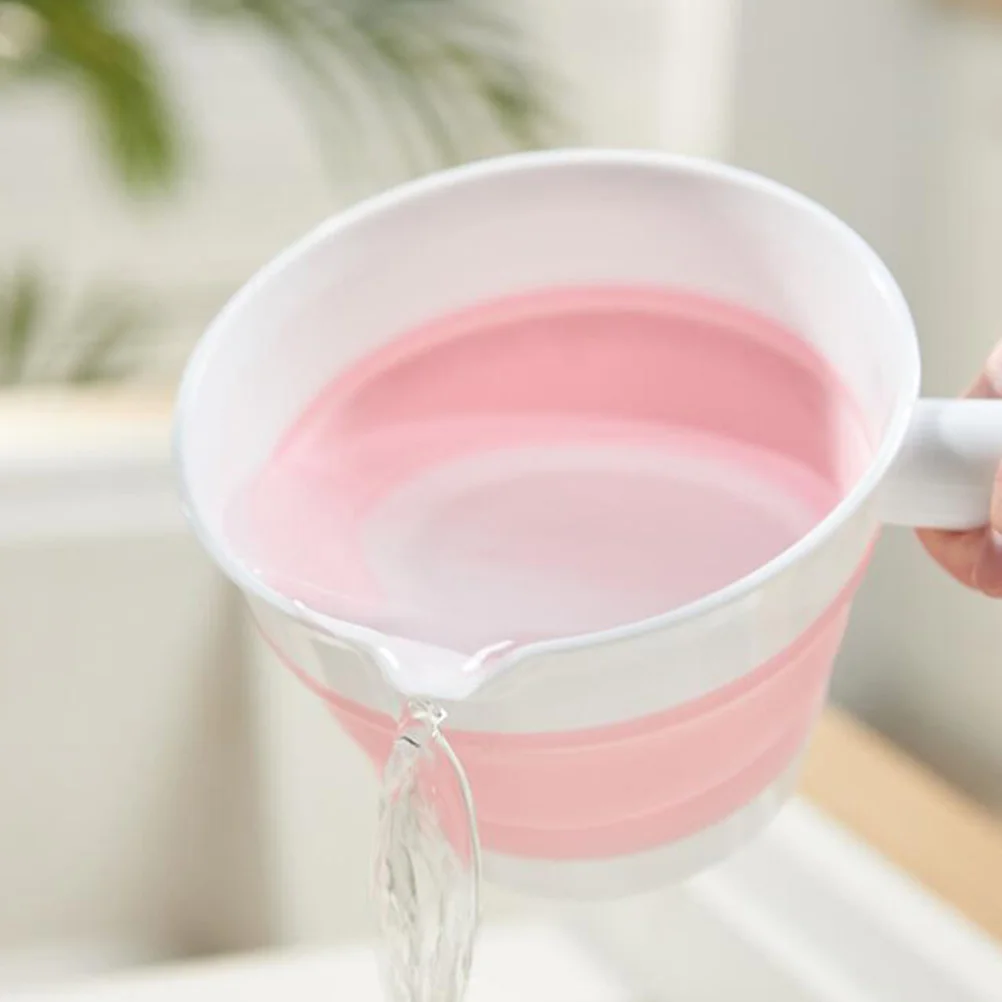 Портативный половник для воды ванны складной совок уличная ложка ковш серая