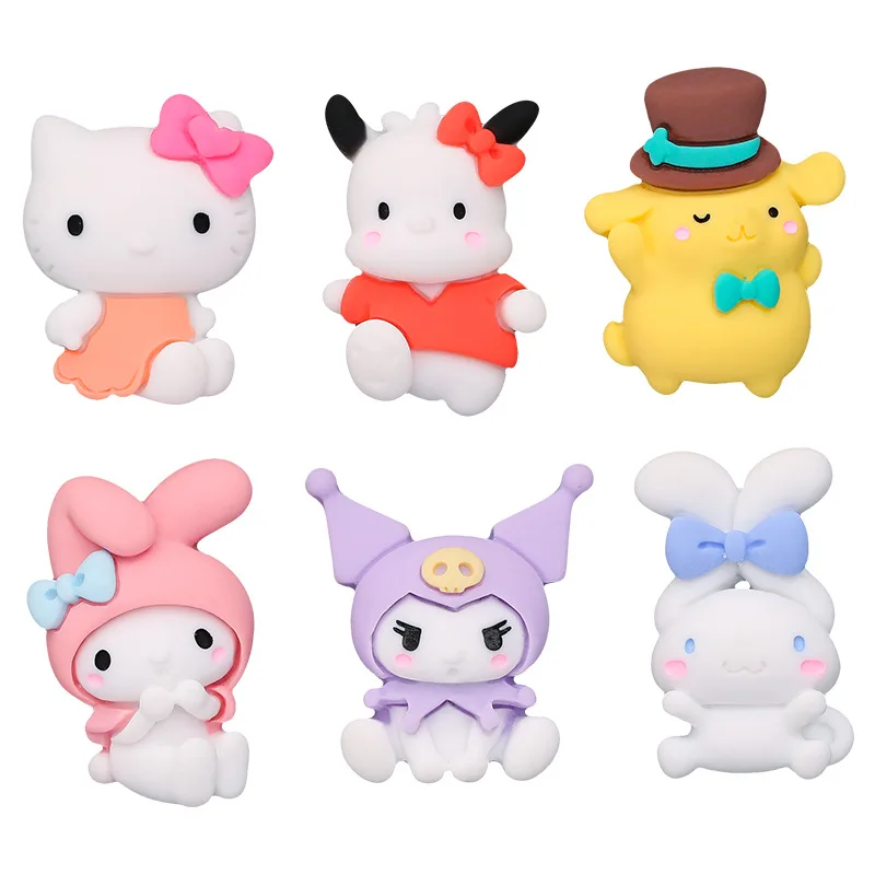 

Новинка Sanriod милый мультяшный Kawaii Kuromi Mymelody Kitty cat Doll DIY искусственный чехол чашка для воды патч ювелирные изделия полимерные аксессуары