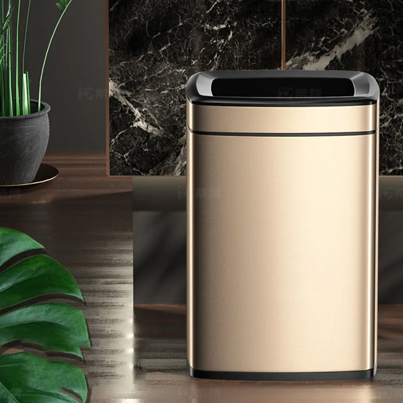 

Waste Bin Black Bins Metal Bedroom Cabinet Charms Cleaning Office Garbage Bin Recycling Office Poubelles Home Garden Bins
