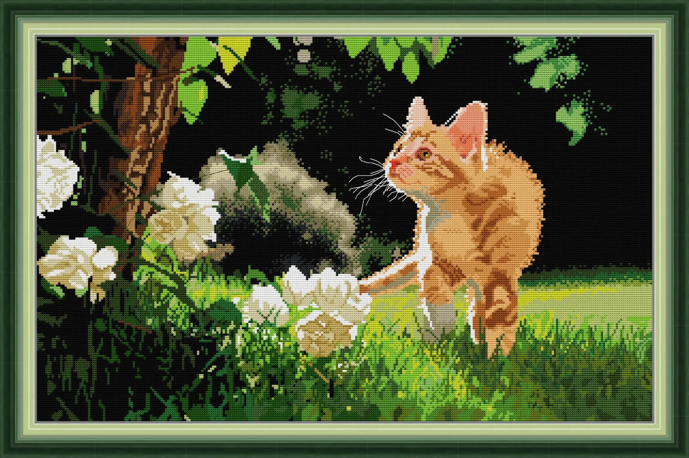 Joy Sunday News Набор для вышивки крестом с принтом легкий узор штампованная ткань Аида