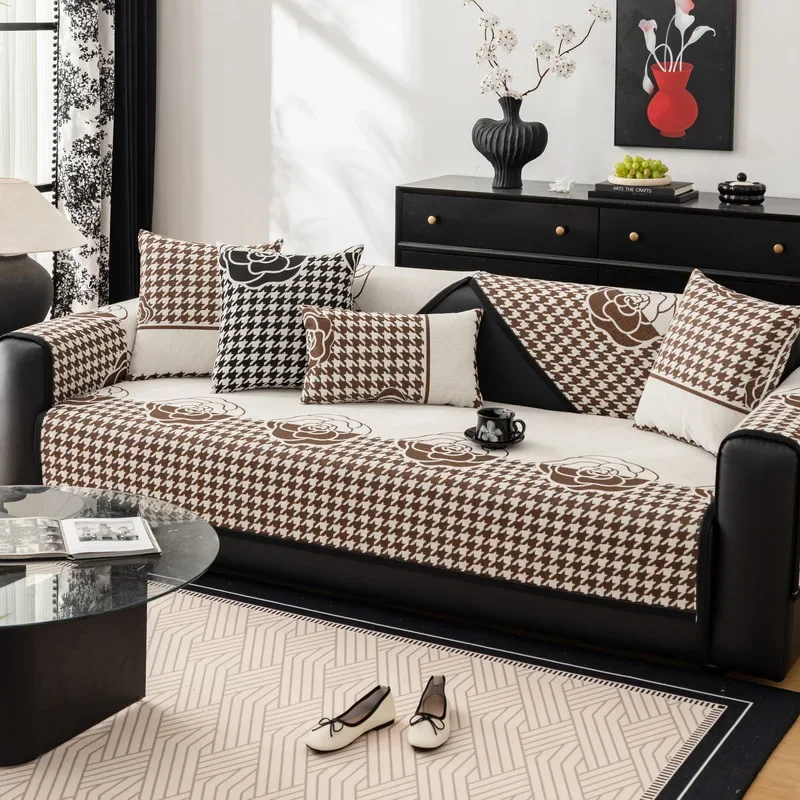 Новинка роскошные женские подушки для дивана из шенилла всесезонные