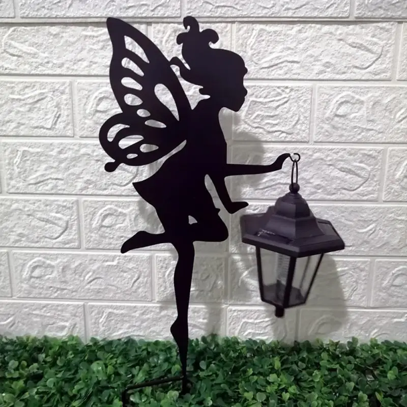 

Flower Fairy Lantern Insert Solar Outdoor Garden Light Wrought Iron Fairy Inserted Garden Decoration Landscape Holiday Light