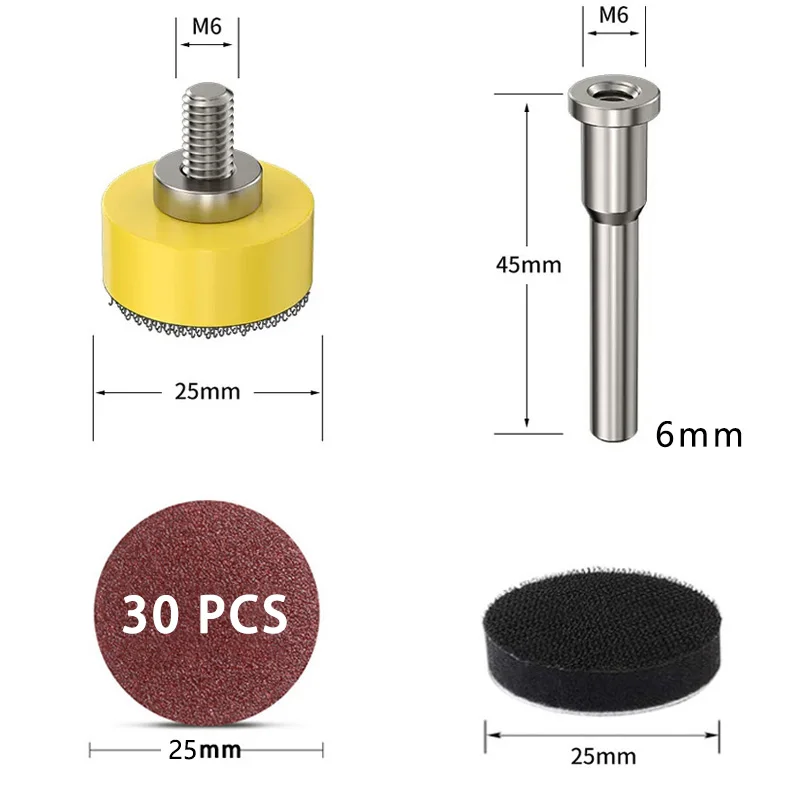 

Набор шлифовальных дисков 30 шт. 60-3000 grit