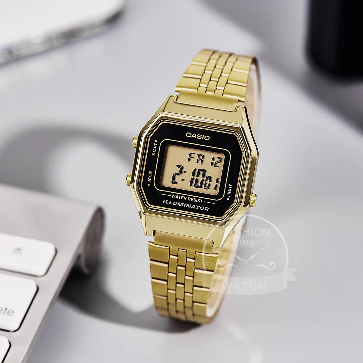 Casio Classic Small Square Watch Couple Top Brand Luxury Set LED Digital Waterproof Quartz Couple Watch Sport Watch
